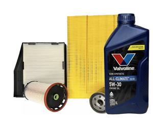 KIT TAGLIANDO + OLIO VALVOLINE MERCEDES 180 D 1.5 W176 80KW DAL 2012