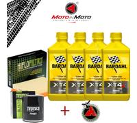 KIT TAGLIANDO OLIO XT4-S 10W60 FILTRO OLIO ARIA MOTOGUZZI GRISO 850 2006 2007