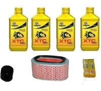 KIT TAGLIANDO OLIO XTC C60 15W50 FILTRI CANDELE HONDA VT 750 SHADOW 2008 09 2010