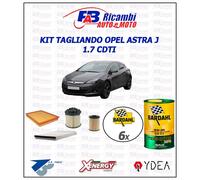 KIT TAGLIANDO OPEL ASTRA J 1.7 CDTI - 4 FILTRI 6 LITRI BARDAHL TECHNOS 5W30