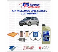 KIT TAGLIANDO OPEL CORSA C 1.2 & 1.4 16V TWINPORT - 3 FILTRI 4 LITRI OPEL 5W30