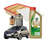 Kit Tagliando Opel Corsa D 1.3 CDTI 70kw 95cv Dal 2010 + 4 Litri Castrol 5w30 C3