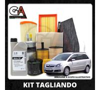 Kit Tagliando Opel Zafira B 1.9 Cdti Dal 2005 al 2015 kit 4 Filtri + 5Olio 5W30