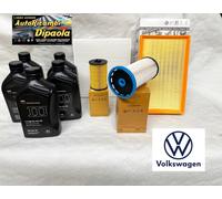 KIT TAGLIANDO ORIGINALE AUDI A3 8V Q2 Q3 SEAT LEON 1.6 2.0 TDI 5L LONGLIFE 0W30