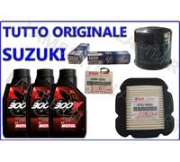 KIT TAGLIANDO ORIGINALE FILTRO ARIA OLIO 300V 15W50 SUZUKI V STROM DL 650 2004