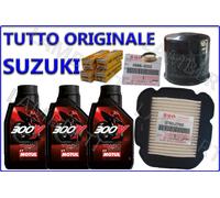 KIT TAGLIANDO ORIGINALE FILTRO ARIA OLIO 300V 15W50 SUZUKI V STROM DL 650 2011