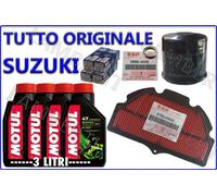 KIT TAGLIANDO ORIGINALE FILTRO ARIA OLIO 5000 10W40 SUZUKI GSX R GSXR 600 2007