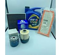KIT TAGLIANDO ORIGINALE RENAULT CAPTUR CLIO IV 1.5 DCI E OLIO ELF 5 LITRI 5W30