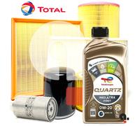 Kit Tagliando Per Alfa Romeo Giulia 2.2D Dal 2015 4 Filtri + 4LT Olio Total 0W20