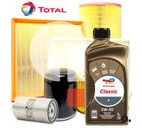 Kit Tagliando Per Audi A3 8P 1.2 TFSI 1.4 TFSI 4 Filtri + 4LT Olio Total 5W30