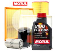 Kit Tagliando Per Audi A3 8P 2.0 FSI 2.0 TFSI 4 Filtri + 5LT Olio Motul 0W30