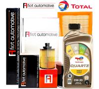 Kit Tagliando Per Audi A6 C6 2.0 TDI Dpf Fap 4 Filtri + 5LT Olio Total 0W30