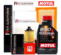 Kit Tagliando Per Audi Q7 4LB 3.0 V6 TDI Dal 2006 4 Filtri + 9LT Olio Motul 0W30