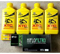 KIT TAGLIANDO PER DUCATI HYPERMOTARD 1100 2008 - 2009 CON 4 LITRI DI OLIO BARDAHL XTC C60 15W50, 1 FILTRO OLIO HIFLO HF153, 1 FILTRO ARIA HIFLO HF6001, 2 CANDELE NGK DCPR8E