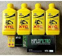 KIT TAGLIANDO PER DUCATI MONSTER 696 2008 - 2013 CON 4 LITRI DI OLIO BARDAHL XTC C60 10W50, 1 FILTRO OLIO HIFLO HF153, 1 FILTRO ARIA HIFLO HF6001, 2 CANDELE NGK DCPR8E