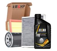 KIT TAGLIANDO PER FIAT 500 PANDA 169 312 1.2 BENZINA 44 51 KW K-PURE EN SELENIA_5W40
