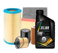KIT TAGLIANDO PER FIAT PUNTO EVO 1.3 MULTIJET 70 KW + 4LT SELENIA WR 5W40