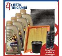 Kit Tagliando Per Ford Fiesta VII Ecosport 1.0 1.1 Ecoboost 3 Filtri 4 Olio 5W30