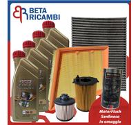 Kit Tagliando Per Ford Fiesta VII Ecosport 1.5 TDCi 4 Filtri 4 Olio 0W30 Castrol
