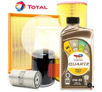 Kit Tagliando Per Jeep Compass 1.4 Multiair 4 Filtri + 4LT Olio Total 0W30