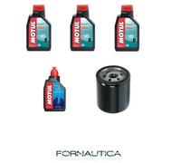 KIT TAGLIANDO PER MOTORE FUORIBORDO SUZUKI DF40 50 60 HP - FILTRO + OLIO MOTUL