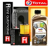 Kit Tagliando Per Peugeot 208 II 1.2 Puretech 75 3 Filtri + 4LT Olio Total 0W20