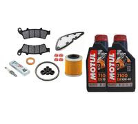 KIT TAGLIANDO PER PIAGGIO BEVERLY 350 2017 OLIO MOTUL 15W50 FILTRO OLIO ARIA
