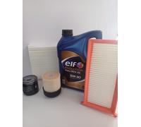KIT TAGLIANDO PER RENAULT CAPTUR CLIO IV 1.5 DCI + 5 LITRI OLIO ELF 5W30