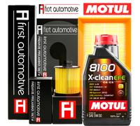 Kit Tagliando Per Renault Scenic III 1.9 DCI FAP 4 Filtri + 6LT Olio Motul 5W30