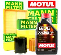 Kit Tagliando Per Seat Leon 1.6 TDI 2.0 TDI 4 Filtri MANN + 5 LT Olio MOTUL 5W30