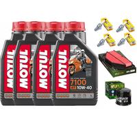 KIT TAGLIANDO PER SUZUKI GSR/600 2006-2011 OLIO MOTUL 7100 FILTRI + CANDELE GSR