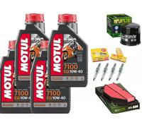 KIT TAGLIANDO PER SUZUKI GSR 600 2006 AL 2011 OLIO MOTUL 7100 FILTRI CANDELE X M