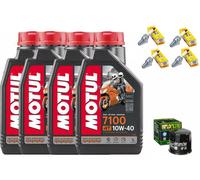 KIT TAGLIANDO PER SUZUKI GSR/600 2006 OLIO MOTUL 7100 FILTRO OLIO + CANDELE GSR6