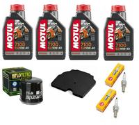 KIT TAGLIANDO PER SUZUKI GSX-S-750 2017 AL 2018 OLIO MOTUL 7100 10W40 + FILTRI M