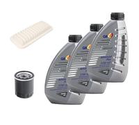 Kit Tagliando per Toyota Aygo Citroen C1 Peugeot 107 108 motori 1.0cc benzina 2 Filtri, Aria e Olio, con 3 Litri Q8 Olio Motore Formula Advanced Plus 10W40 High Performance Sintetico