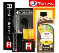 Kit Tagliando Per VW Golf 7 VII 1.6 2.0 TDI GTD 4 Filtri + 5LT Olio Total 0w30
