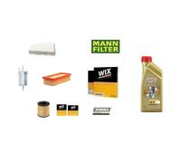 Kit Tagliando per VW Golf V 1.4 TSI 140 170 Hp + 4 Litri Olio Castrol 5w30