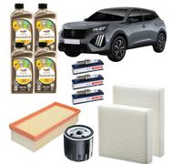 Kit Tagliando PEUGEOT 2008 + 4LT TOTAL Quartz Ineo First 0W-30 + 3 Candele BOSCH
