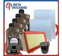 Kit Tagliando Peugeot 208 I 1.0 1.2 Benzina Gpl Filtro Aria 4 Olio 5W30 Total