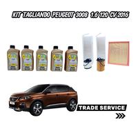 Kit Tagliando Peugeot 3008 1.6 HDI 120 cv 4 Filtri+ 5 Lt Total Ineo First 0W30