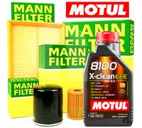 Kit Tagliando Peugeot 3008 II Hybrid 225 300 3 Filtri Mann+5LT Olio Motul 5W30