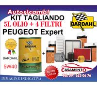 KIT TAGLIANDO PEUGEOT EXPERT 2.0 BLUE HDI 90KW DAL 4/2016 +5L OLIO BARDAHL 5W40