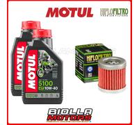 KIT TAGLIANDO PIAGGIO 125 Liberty 2000 FILTRO OLIO MOTUL 5100 10W40 2x104066+HF1