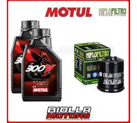 KIT TAGLIANDO PIAGGIO 125 MP3 i.e. / HYBRID 2009 FILTRO OLIO MOTUL 300V 10W40 2x