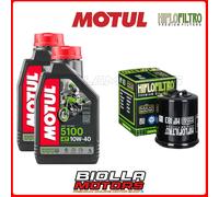 KIT TAGLIANDO PIAGGIO 125 MP3 i.e. / HYBRID 2010 FILTRO OLIO MOTUL 5100 10W40 2x