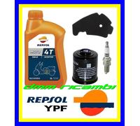Kit Tagliando PIAGGIO BEVERLY 200 03>04 Filtro Aria Olio REPSOL 5W/40 2003 2004