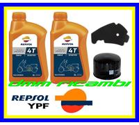 Kit Tagliando PIAGGIO BEVERLY 500 12>13 Filtro Aria Olio REPSOL 5W/40 2012 2013