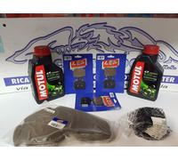 KIT TAGLIANDO PIAGGIO BEVERLY 500 2002 2003 2004 OLIO FILTRI PATTINI FRENO