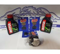 KIT TAGLIANDO PIAGGIO BEVERLY 500 2002 2003 2004 OLIO FILTRO PATTINI FRENO