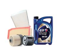 KIT TAGLIANDO RENAULT CAPTUR CLIO IV 1.5 DCI E 5 LITRI OLIO MOTORE ELF 5W30 EVO